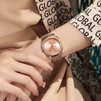 Trnda Women's Rose Gold Stainless Steel Watch, Mesh Band | Trn-358