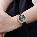 Trnda Women's Rose Gold Watch, Black Dial | Trnda-Rg35.8