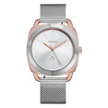 Trnda Women's Rose Gold Stainless Steel Watch, Silver Dial | Trnda-Rg35.8