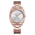 Trnda Women's Rose Gold Stainless Steel Watch, Silver Dial | Trnda-001