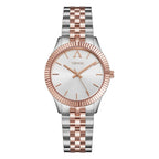 Trnda Women's Stainless Steel Watch, Silver & Rose Gold | Trnda32mm