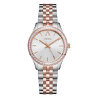 Trnda Women's Stainless Steel Watch, Silver & Rose Gold | Trnda-32mm