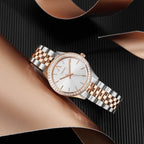 Trnda Women's Stainless Steel Watch, Silver & Rose Gold | Trnda-32mm