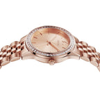 Trnda Women's Rose Gold Stainless Steel Watch, Round Dial | Tr32rg