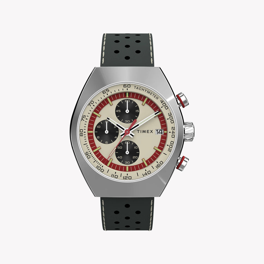 Mens Legacy Tonneau SST Taupe Dial Brown Strap Watch | TW2W93400