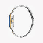 Just Cavalli Men's Two Tone Silver & Gold Watch, Blue Dial | Jc1g246m0275
