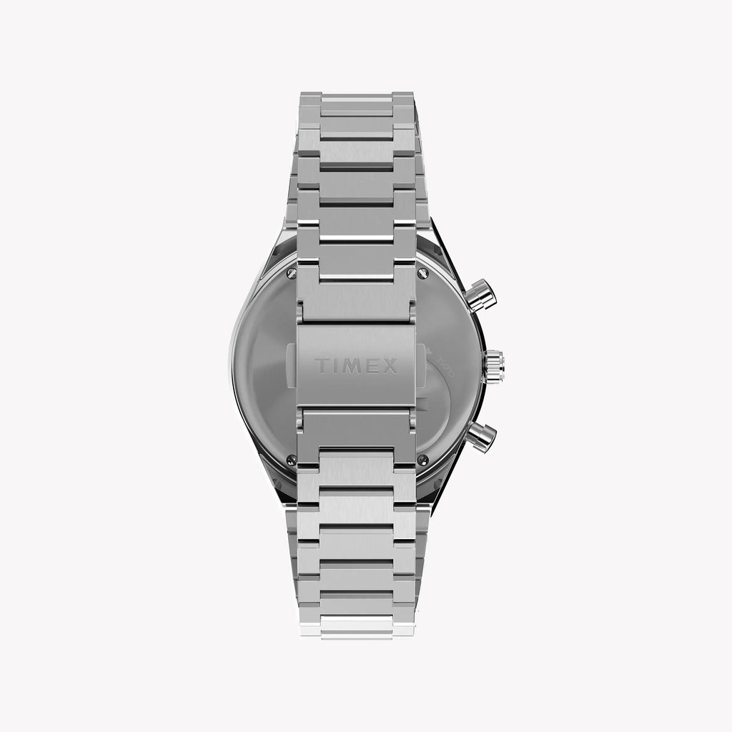 Timex Men's Stainless Steel Blue Dial Watch, Silver | Tw2w51600
