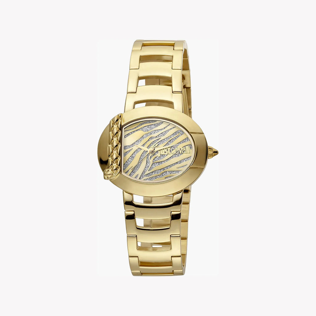 Just Cavalli Women's Gold Stainless Steel Watch, Champagne Dial | Jc1l109m0035