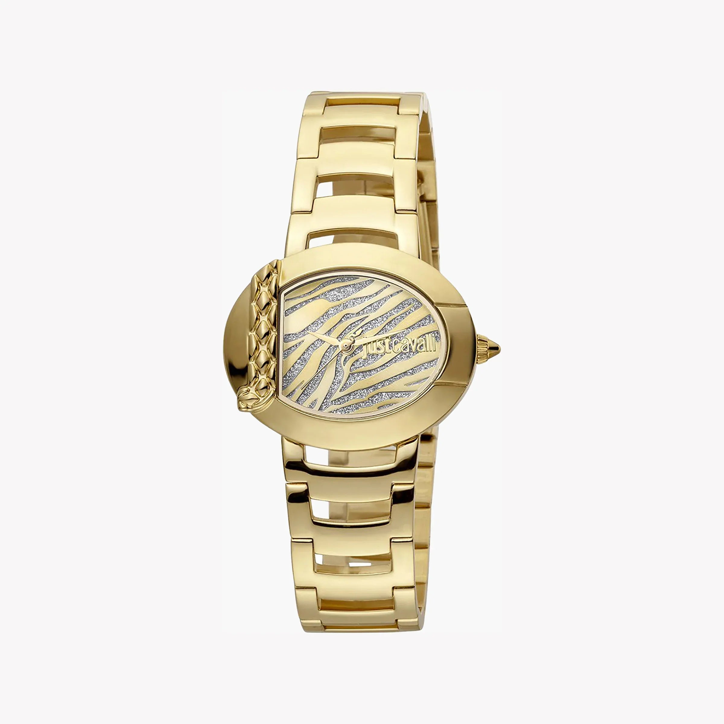 Just Cavalli Women's Gold Stainless Steel Watch, Champagne Dial | Jc1l109m0035