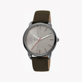 Just Cavalli Men's Brown Leather Watch, Gray Dial | Jc1g079l0035