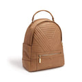 Camberwell Brown Quilted Vegan Laptop Backpack
