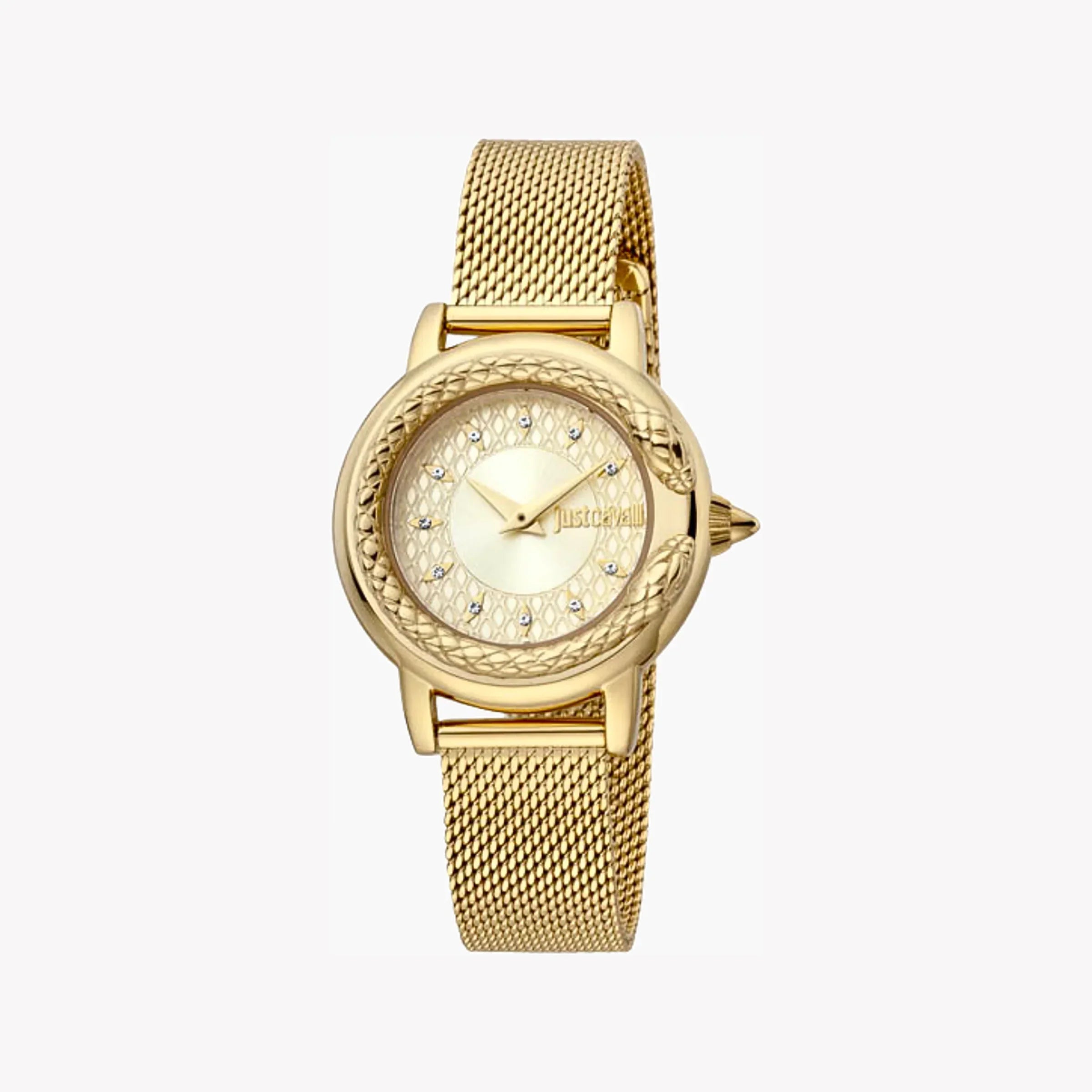 Just Cavalli Women's Gold Stainless Steel Watch, Champagne Dial | Jc1l151m0525
