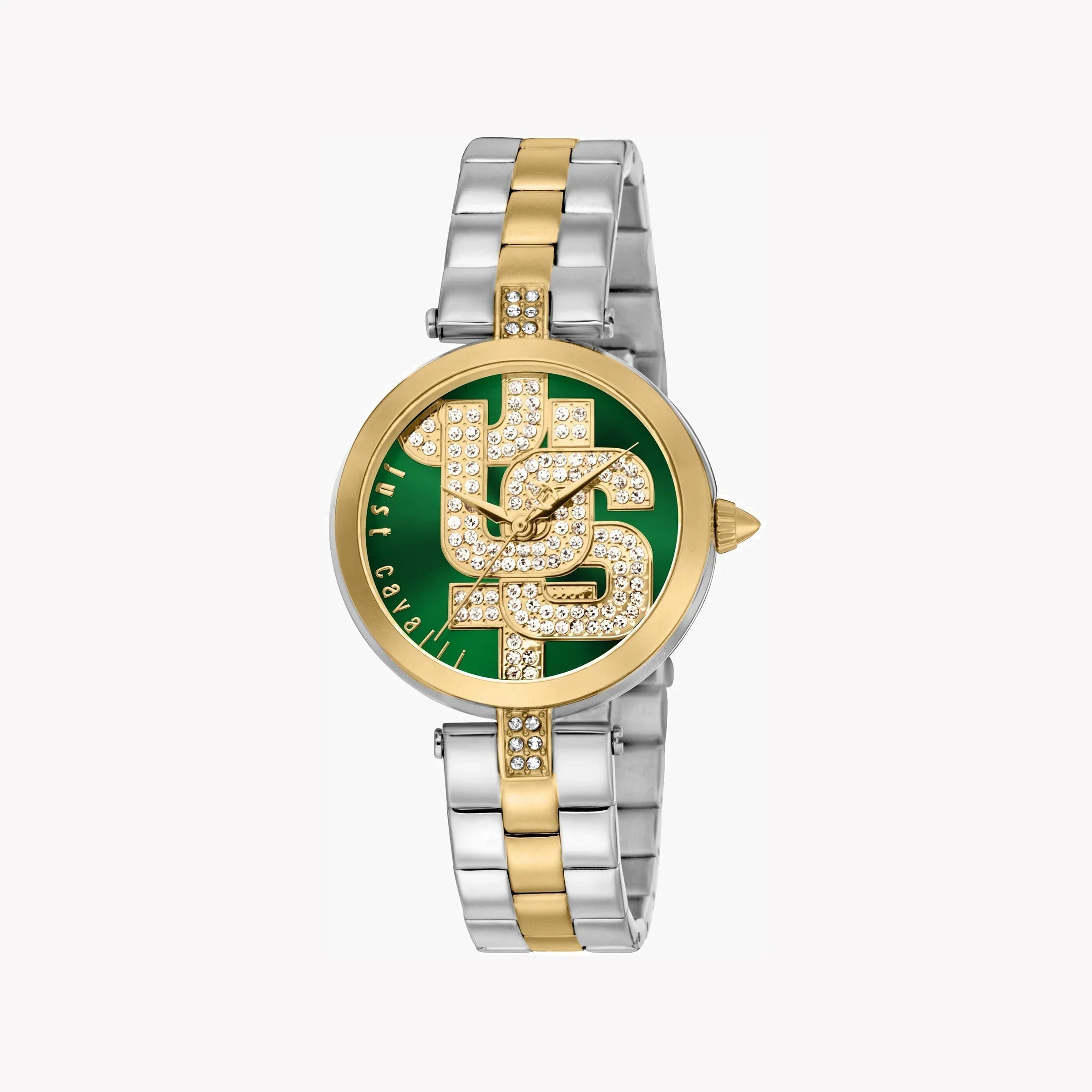 Just Cavalli Women's Stainless Steel Watch, Green Dial | Jc1l241m0095