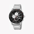 Just Cavalli Men's Silver Watch, Black Dial | Jc1g166m0075