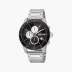 Just Cavalli Men's Silver Watch, Black Dial | Jc1g166m0075