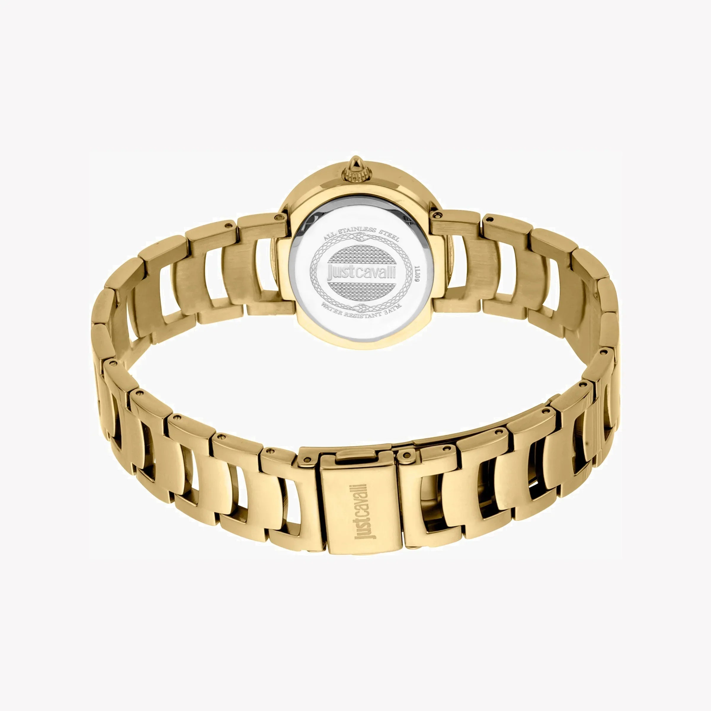 Just Cavalli Women's Gold Stainless Steel Watch, Champagne Dial | Jc1l109m0035