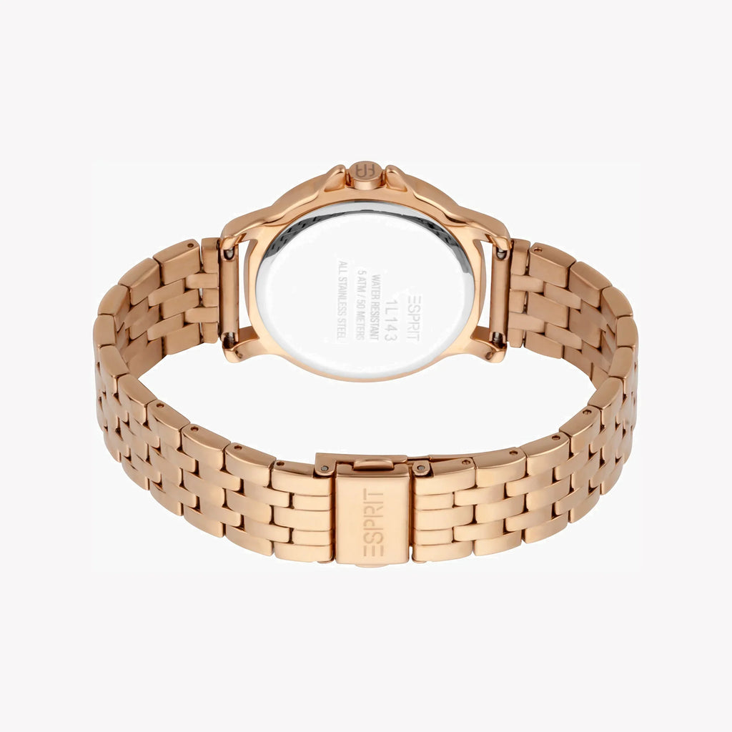 Esprit Women's Rose Gold Watch, Silver Dial | ES1L143M1075