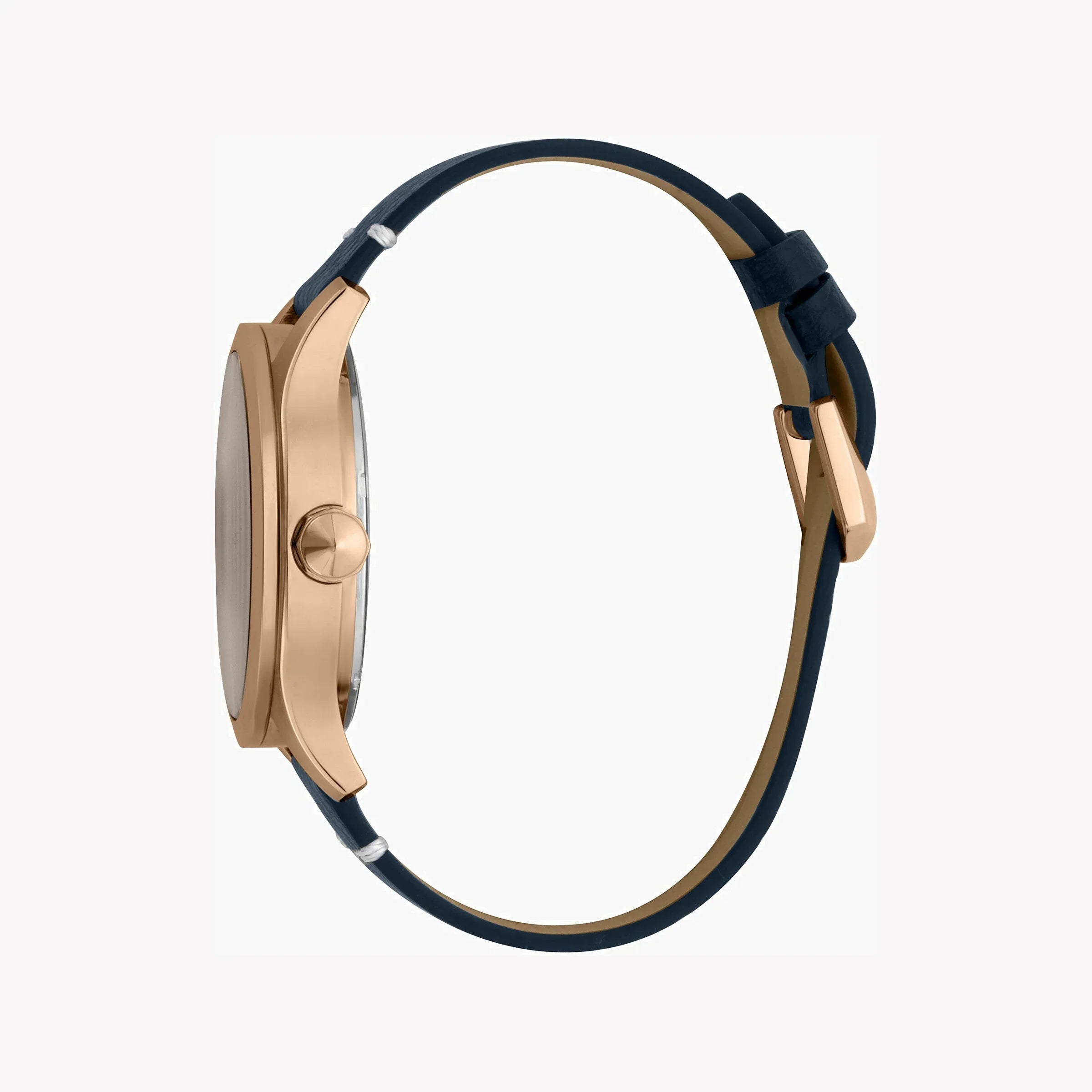 Just Cavalli Men's Blue Leather Watch, Rose Gold Case | Jc1g108l0025