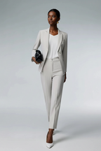 Tailored Light Grey Pantsuit