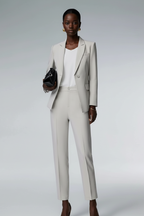 Tailored Light Grey Pantsuit