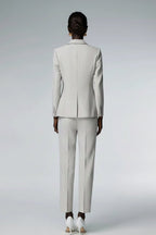 Tailored Light Grey Pantsuit