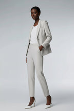Tailored Light Grey Pantsuit